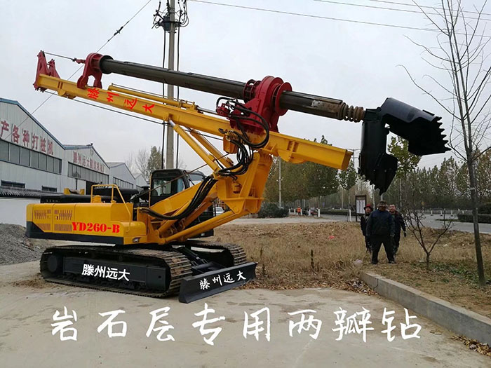 岩石層專用香蕉视频在线观看网站，鑽頭為兩瓣鑽，打樁深度30米，支持定做